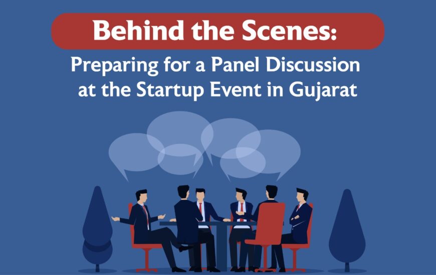 Preparing for a Panel Discussion at the Startup Event in Gujarat
